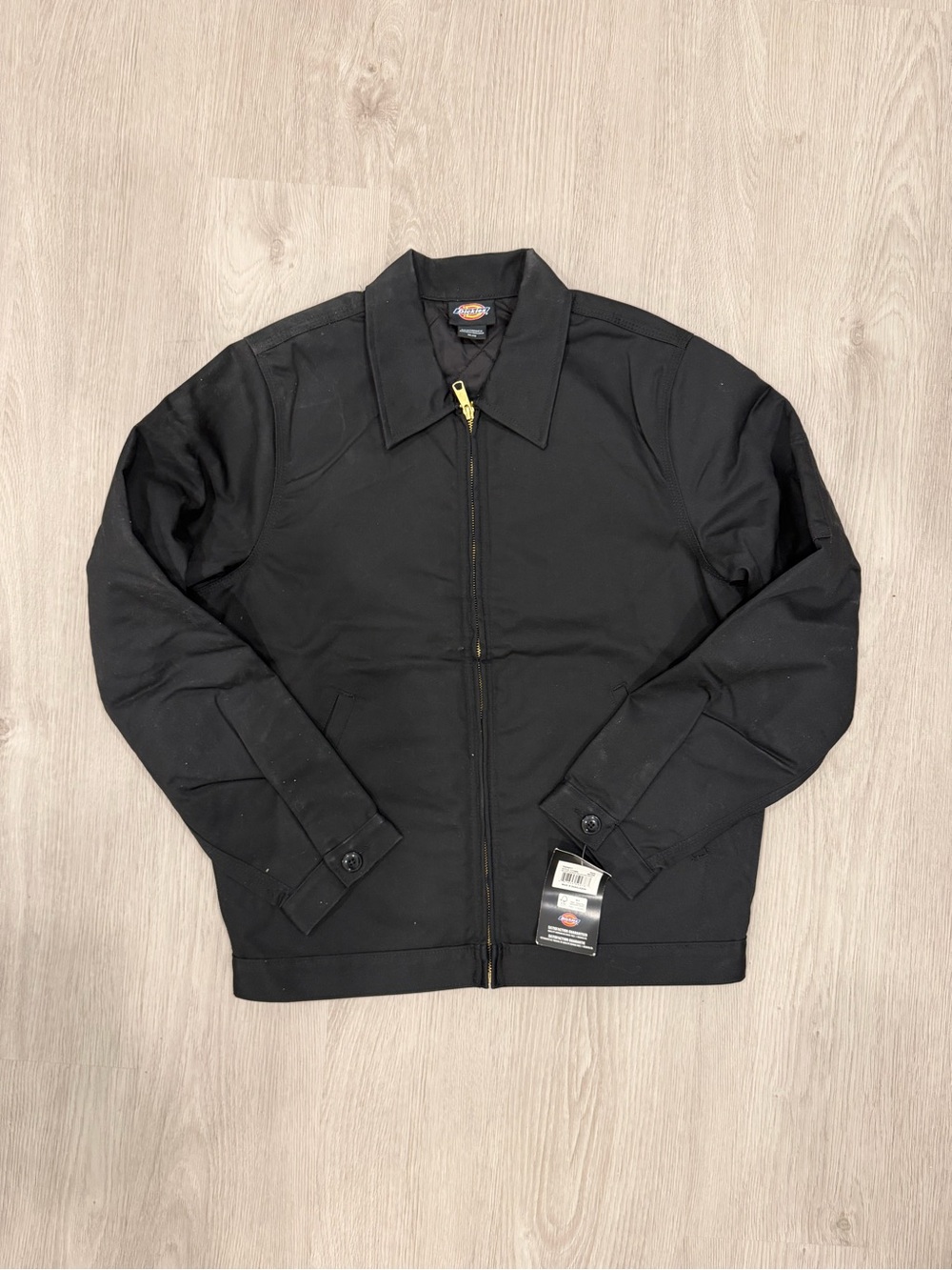Dickies Black Men’s Zip-Front Bomber Jacket